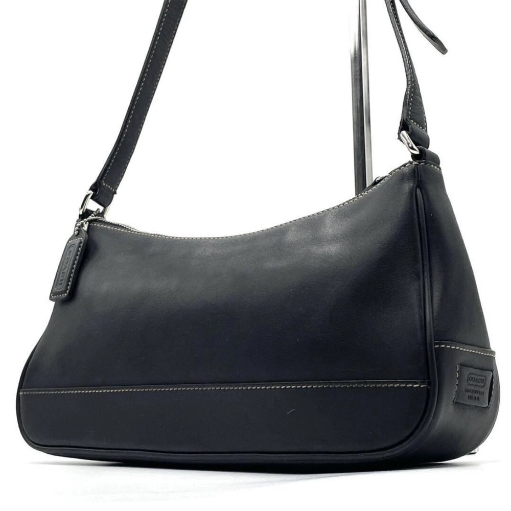 Coach Black Leather Shoulder Bag